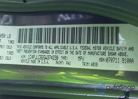 2016 Jeep Cherokee Latitude из США, поврежденный, VIN 1C4PJLCB2GW374238